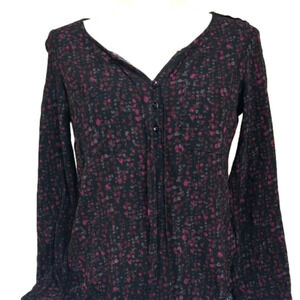 Eddie Bauer Button Up Long Sleeve Blouse